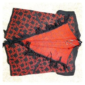 Red and Black Women’s Shawl